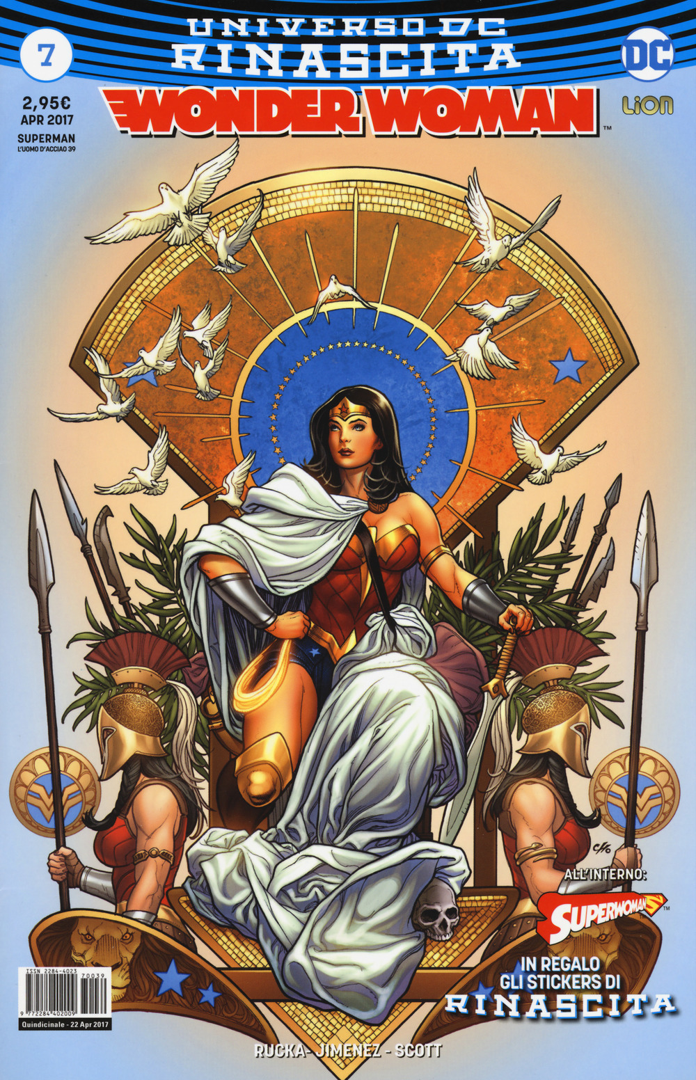 Rinascita. Wonder Woman. Con Adesivi. Vol. 7
