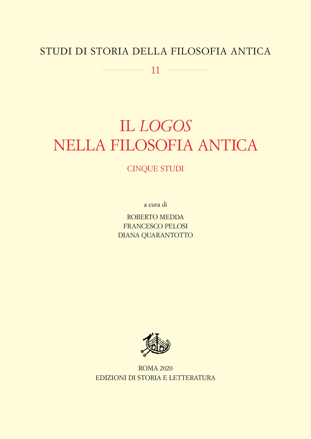 Il logos nella filosofia antica. Cinque studi