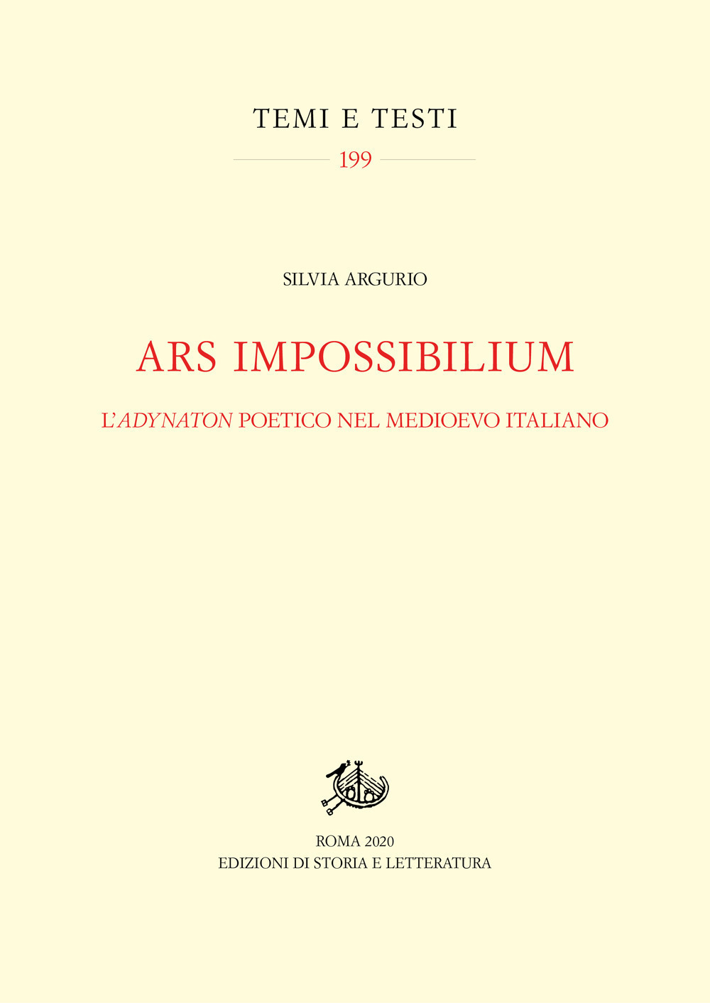 Ars impossibilium. L'adynaton poetico nel Medioevo italiano