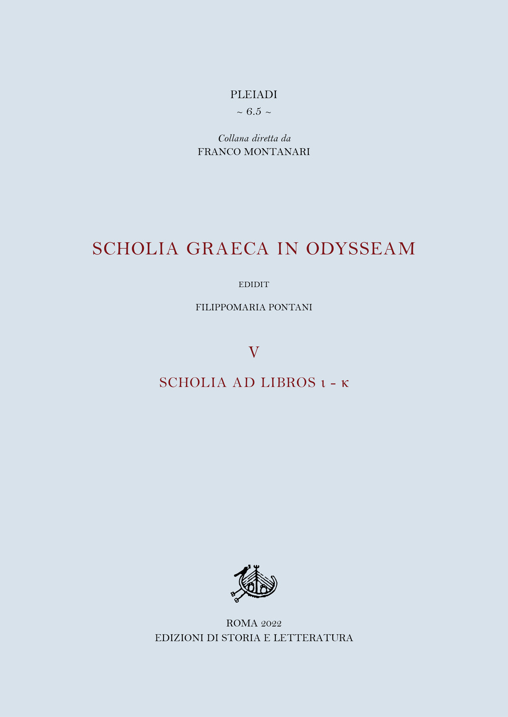 Scholia graeca in Odysseam. Vol. 5: Scholia ad libros l-k