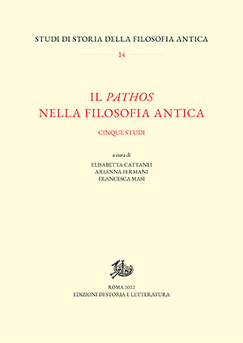 Il pathos nella filosofia antica. Cinque studi