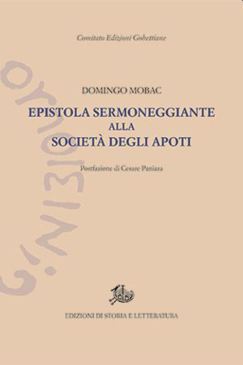 Epistola sermoneggiante alla Società degli Apoti