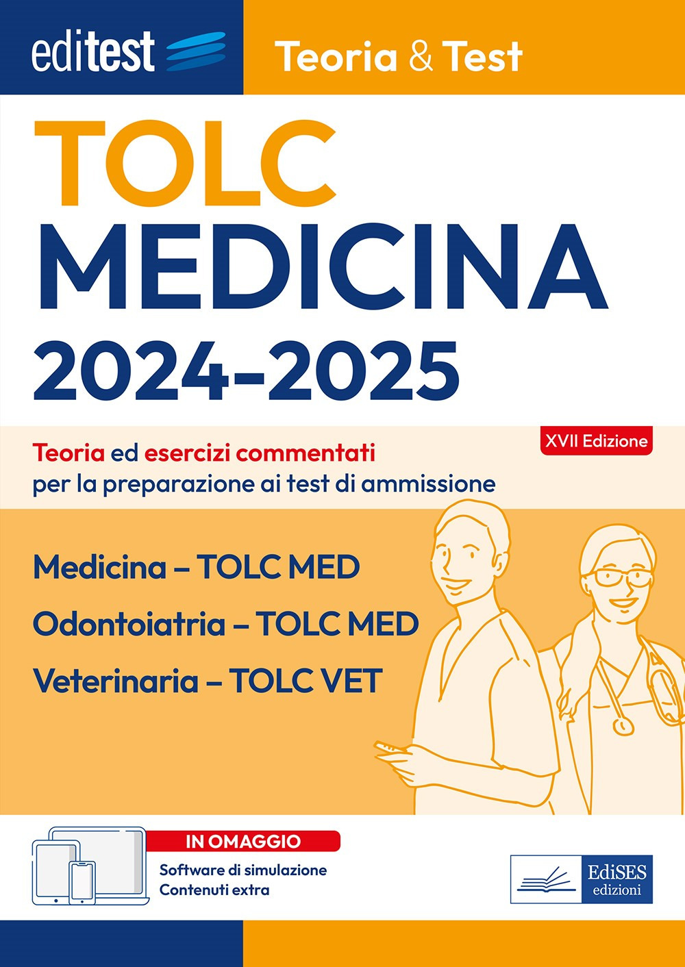 TOLC-MED e TOLC-VET. Test Medicina 2024: manuale di teoria. Nozioni teoriche ed esercizi commentati per la preparazione al TOLC di Medicina. Con software di simulazione