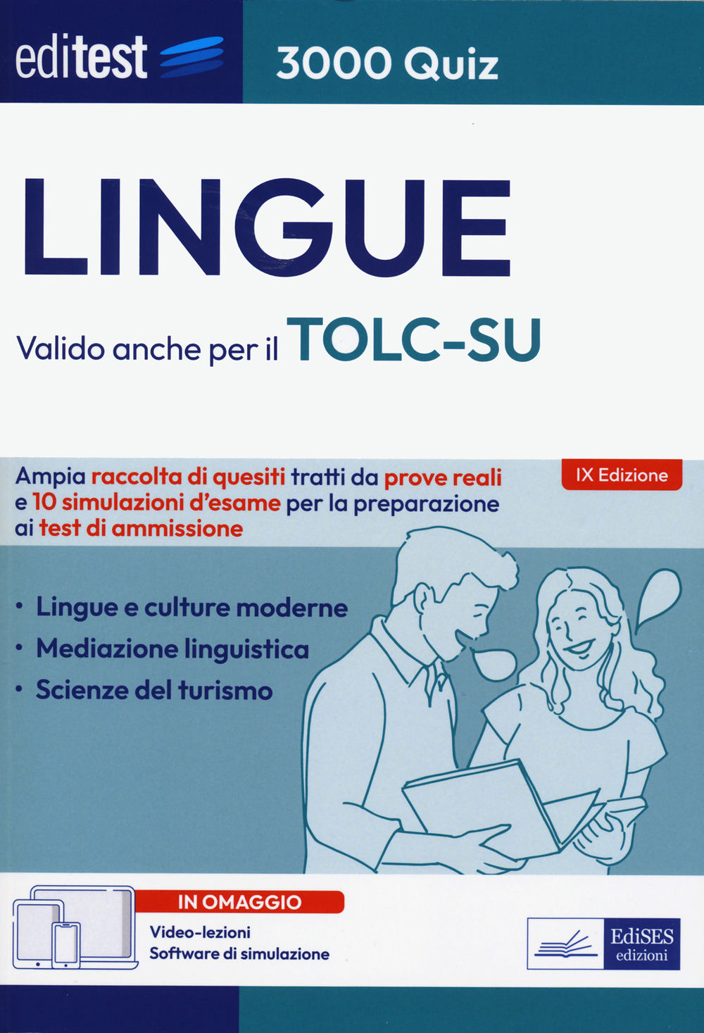 EdiTEST. Lingue. 3000 quiz. Ampia raccolta di quesiti tratti da prove reali e 10 simulazioni d'esame per la preparazione ai test di accesso. Con Contenuto digitale per download e accesso on line