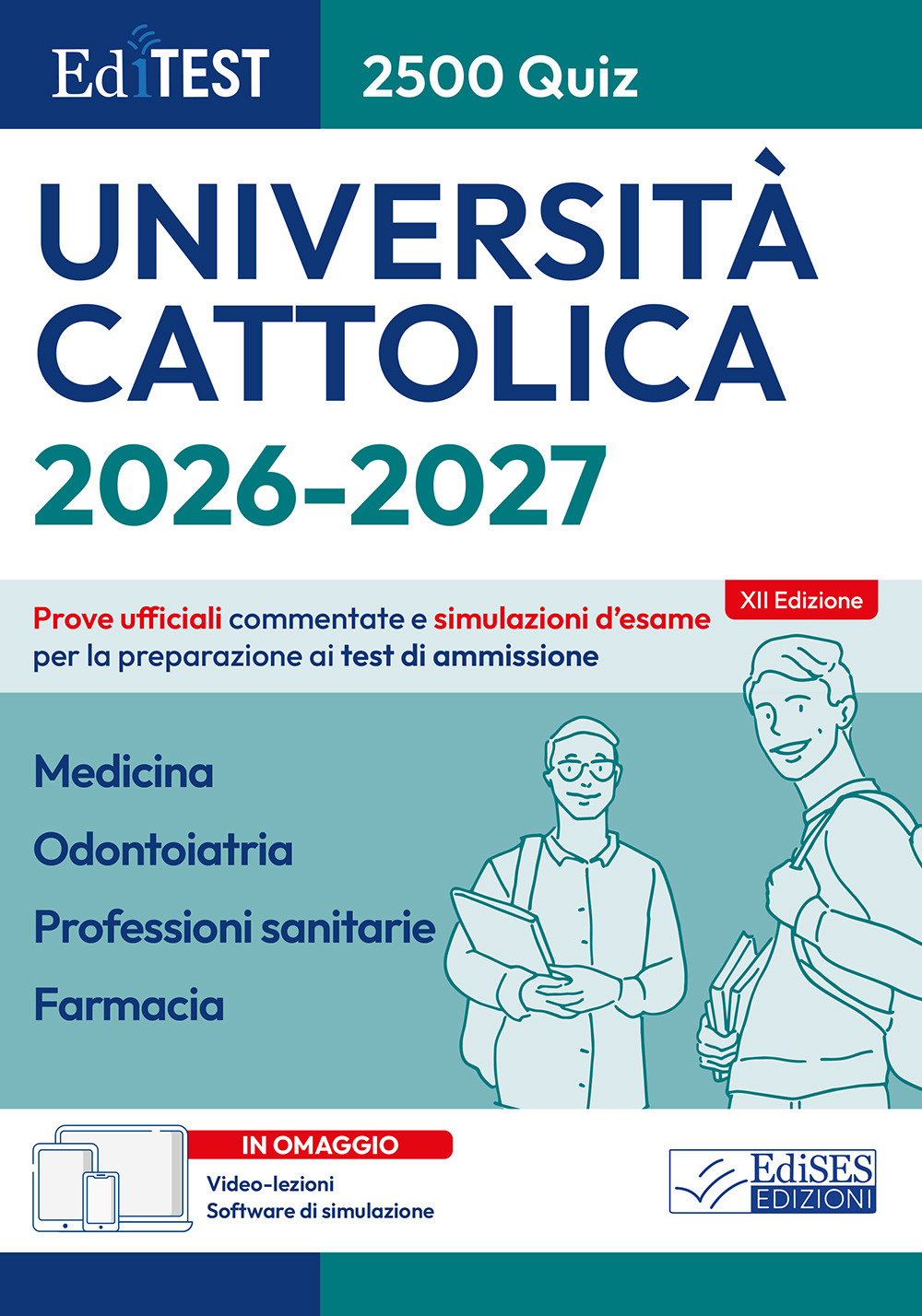 EdiTEST. Università Cattolica. Medicina, Odontoiatria, Professioni sanitarie, Farmacia. 2500 quiz. Prove ufficiali commentate e simulazioni d'esame per la preparazione ai test di ammissione. Con software di simulazione