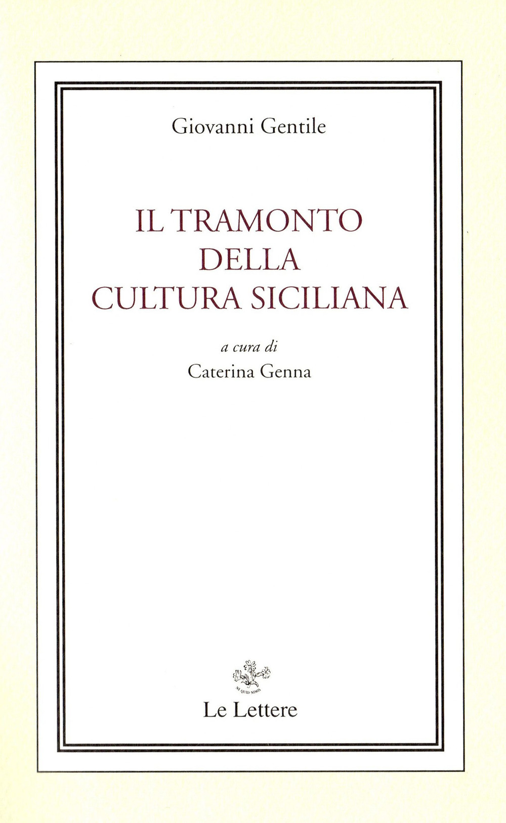 Il tramonto della cultura siciliana