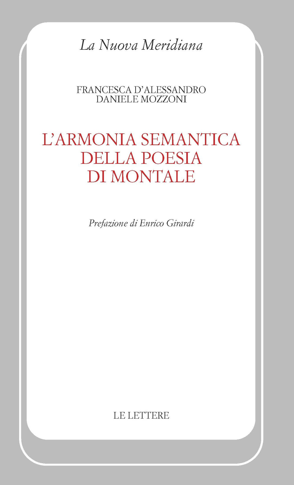 L'armonia semantica della poesia di Montale