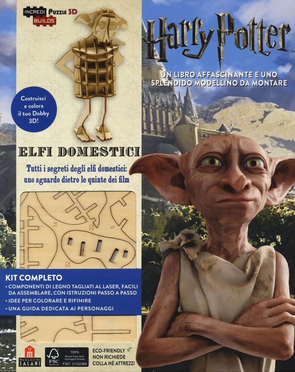 Elfi domestici. Harry Potter. Incredibuilds puzzle 3D da J. K. Rowling. Ediz. illustrata. Con gadget