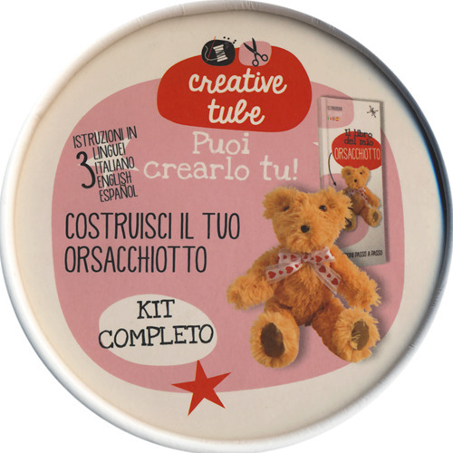 Costruisci il tuo orsacchiotto. Creative tube. Ediz. italiana, inglese e spagnola. Con gadget