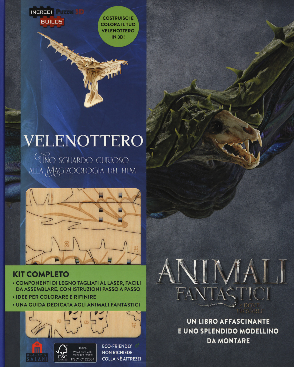 Velenottero. Animali fantastici e dove trovarli. Uno sguardo curioso alla magizoologia del film. Incredibuilds puzzle 3D da J. K. Rowling. Ediz. illustrata. Con gadget