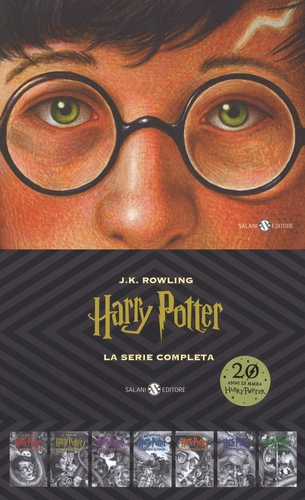 Harry Potter. La serie completa: Harry Potter e la pietra filosofale-Harry Potter e la camera dei segreti-Harry Potter e il prigioniero di Azkaban-Harry Potter e il calice di fuoco-Harry Potter e l'Ordine della Fenice-Harry Potter e il Principe Mezzosangu