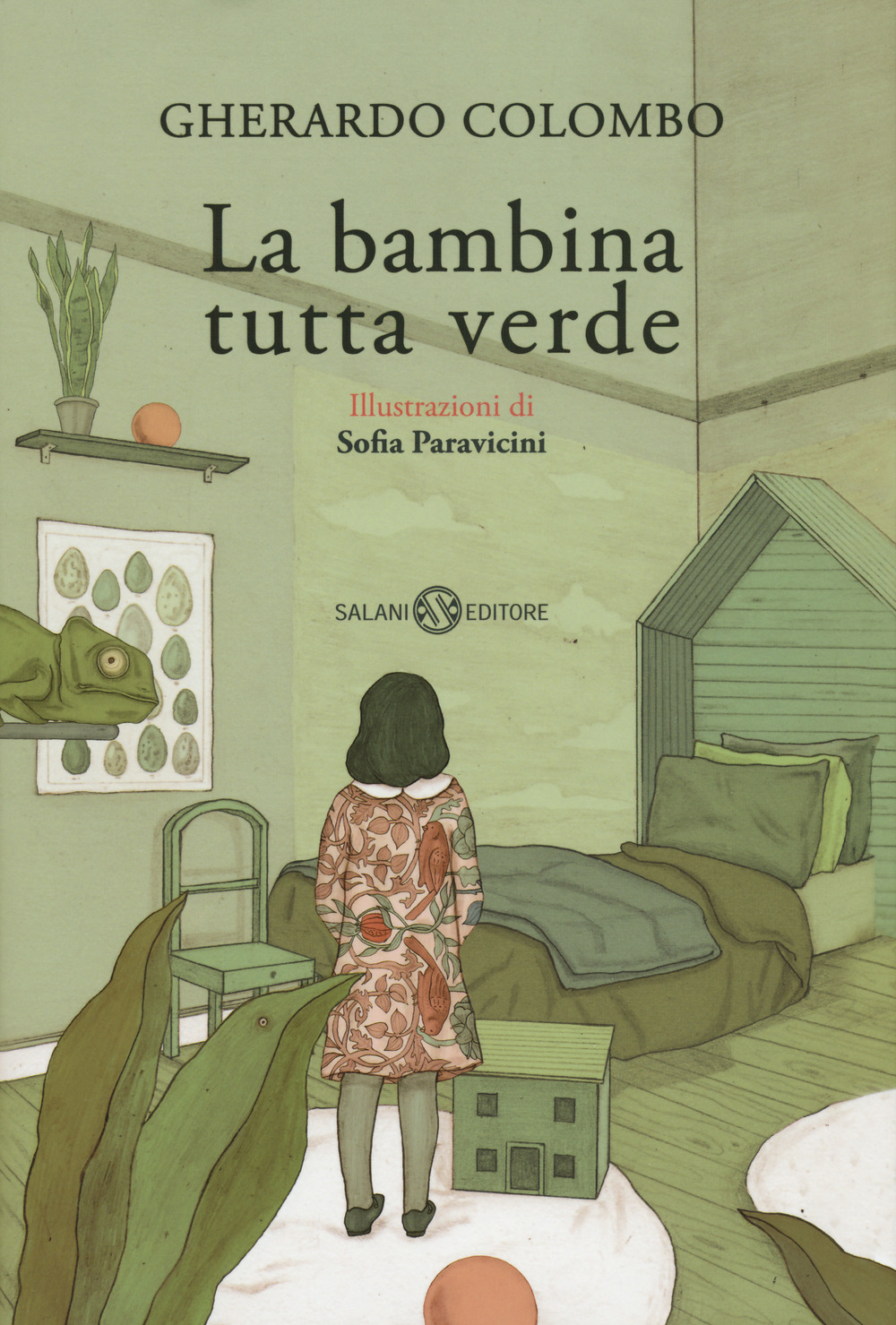 La bambina tutta verde