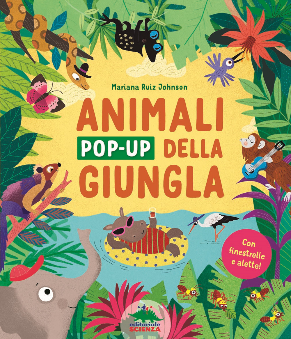 Gli animali pop-up della giungla. Con finestrelle e alette! Ediz. illustrata