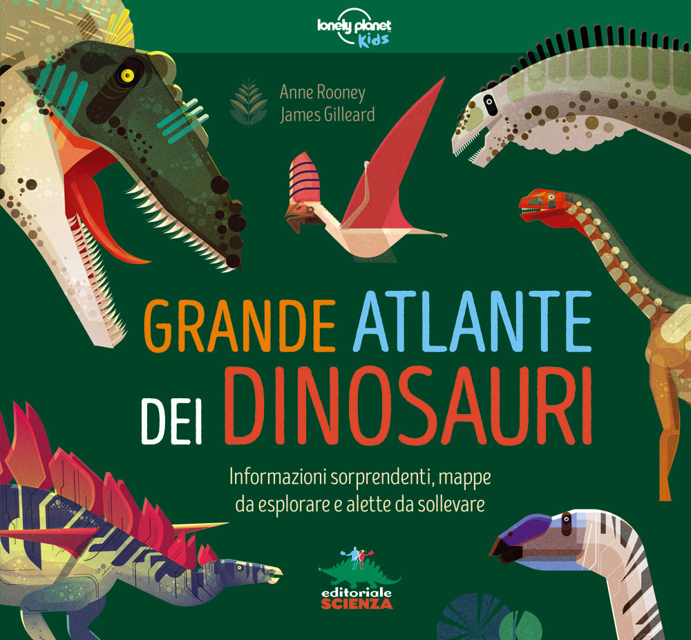 Grande atlante dei dinosauri. Con informazioni sorprendenti, mappe da esplorare e alette da sollevare. Ediz. a colori