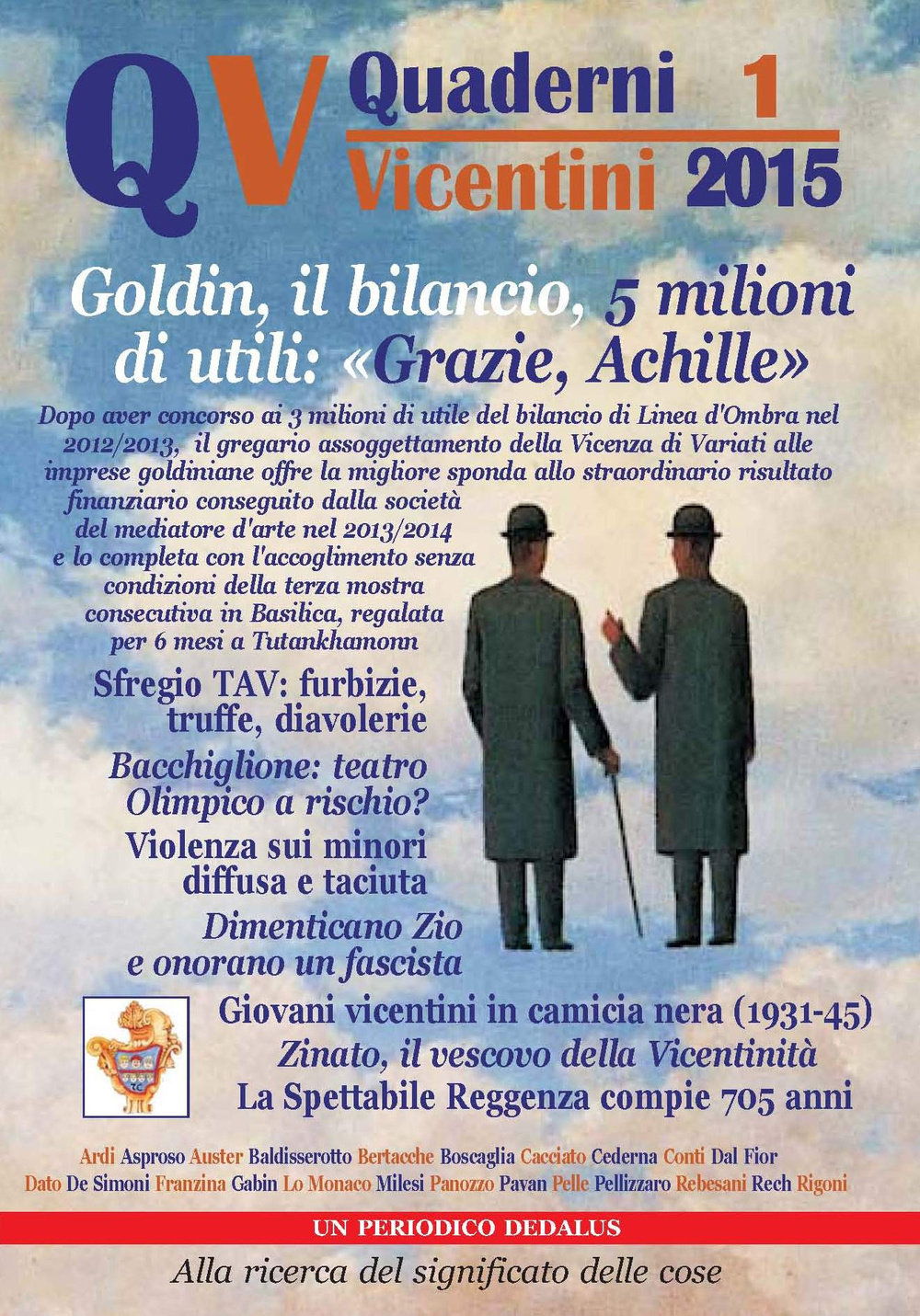 Quaderni vicentini (2015). Vol. 1