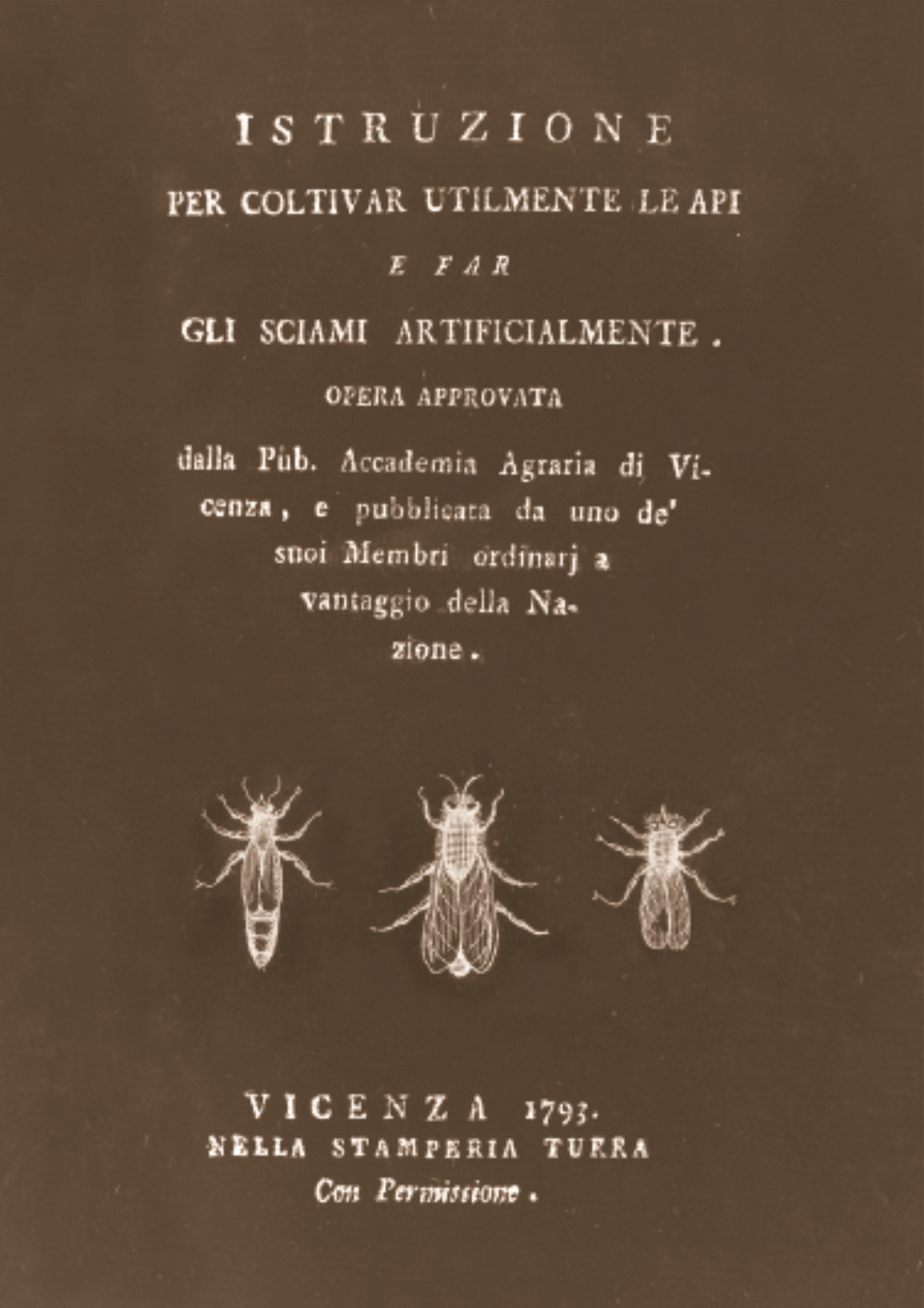Istruzione per coltivar utilmente le api e far gli sciami artificialmente (rist. anast. 1793)