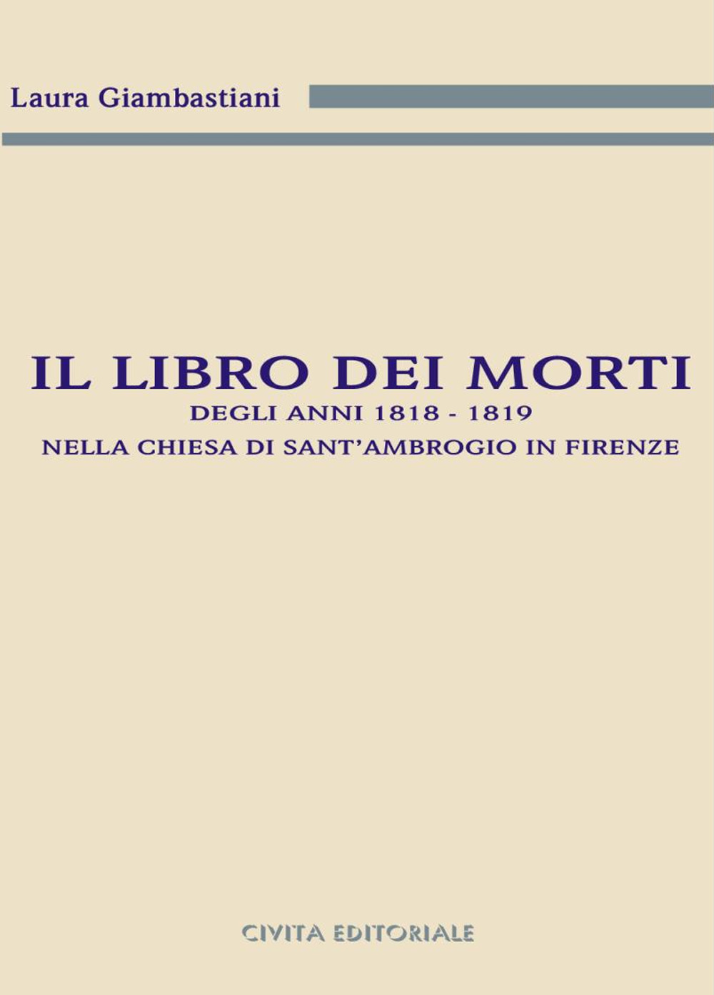Il libro dei morti degli anni 1818-1819 nella chiesa di Sant'Ambrogio in Firenze