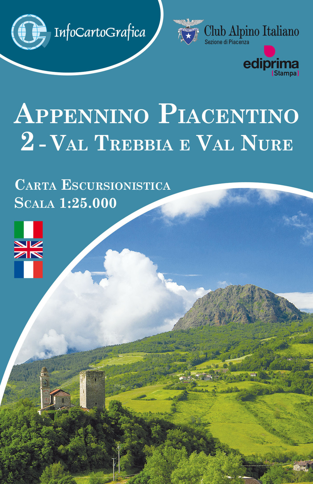 Appennino piacentino. Carta escursionistica 1:25.000. Ediz. italiana, inglese e francese. Con piccola guida. Vol. 2: Val Trebbia e Val Nure