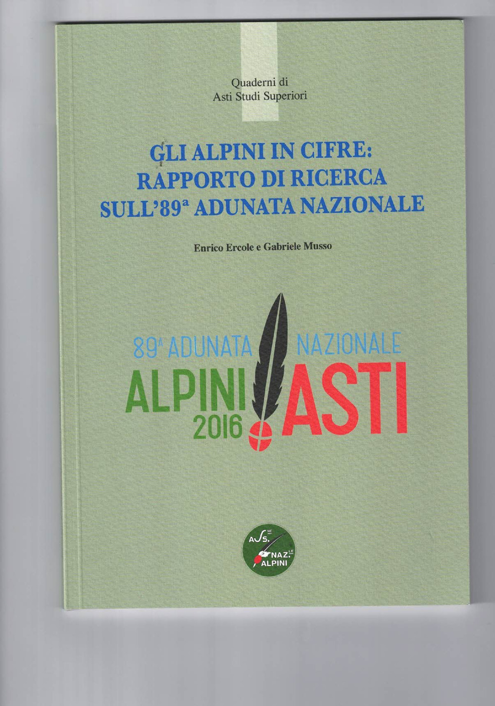 Gli Alpini in cifre: rapporto di ricerca sulla 89° Adunata Nazionale