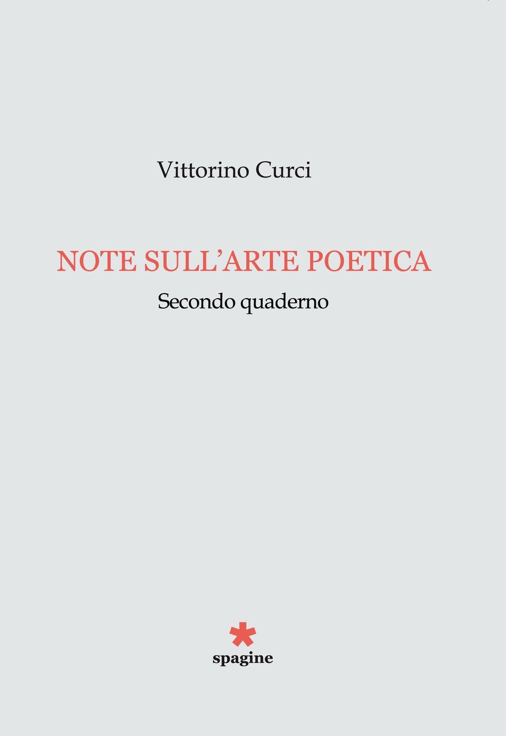 Note sull'arte poetica. Secondo quaderno