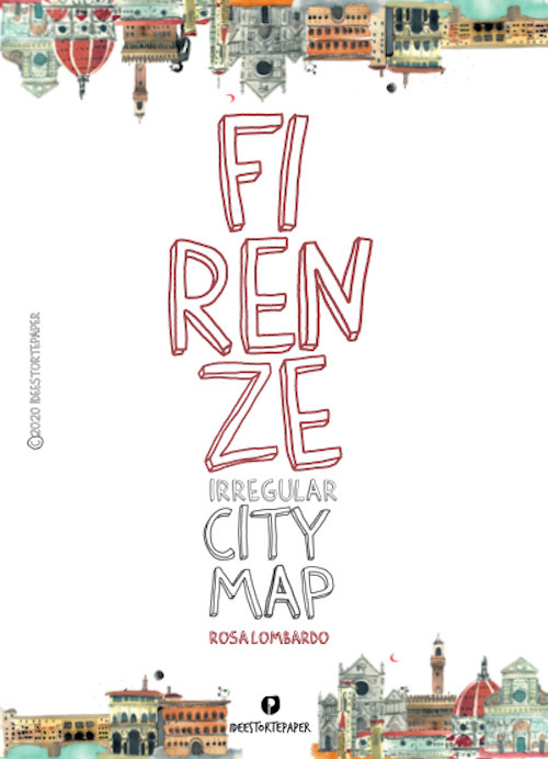 Firenze. Irregular city map