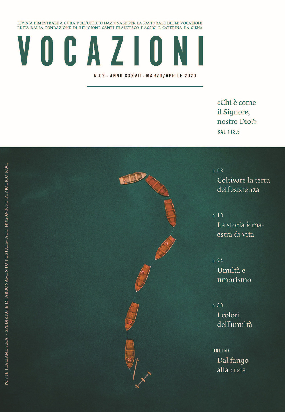 Vocazioni (2020). Vol. 2: Chi è come il Signore, nostro Dio?