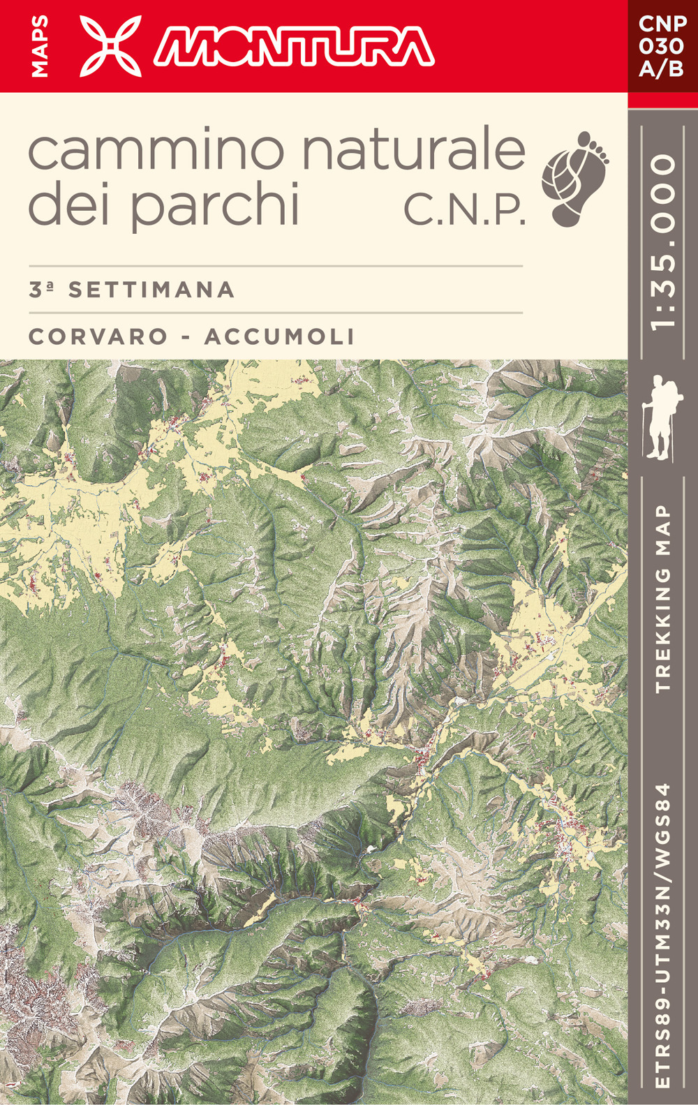 Trekking Map. Cammino naturale dei parchi. 3ª settimana: Corvaro - Accumoli