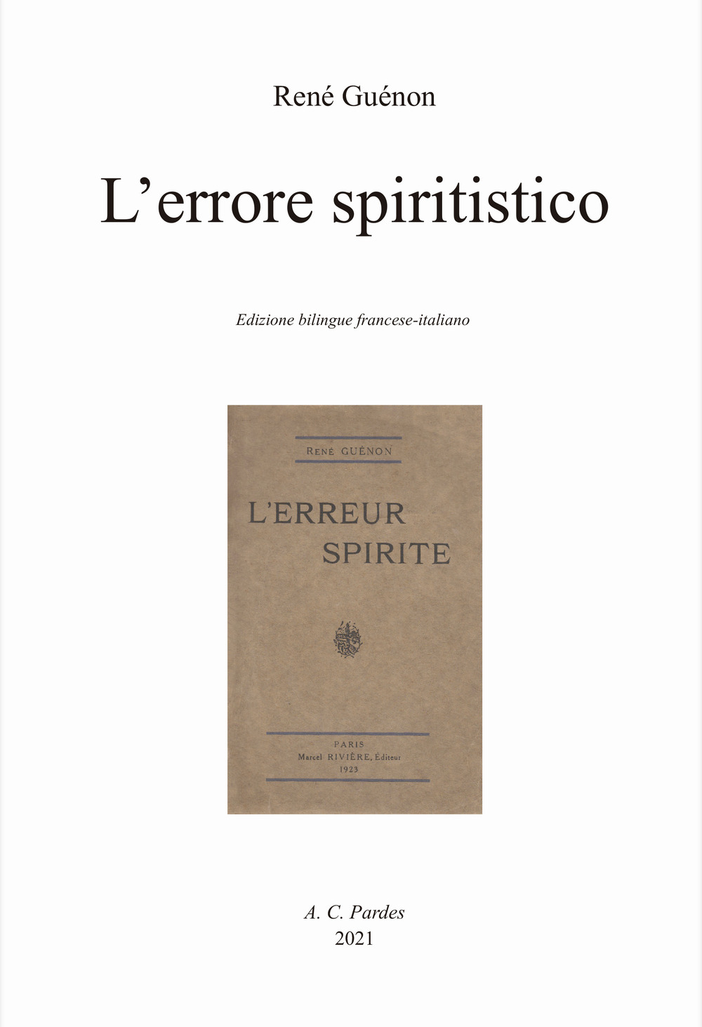 L'errore spiritistico