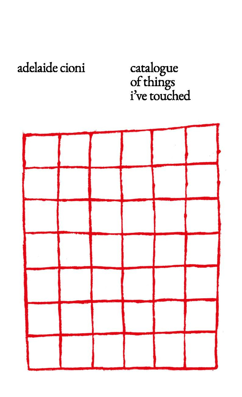 Catalogue of things I've touched