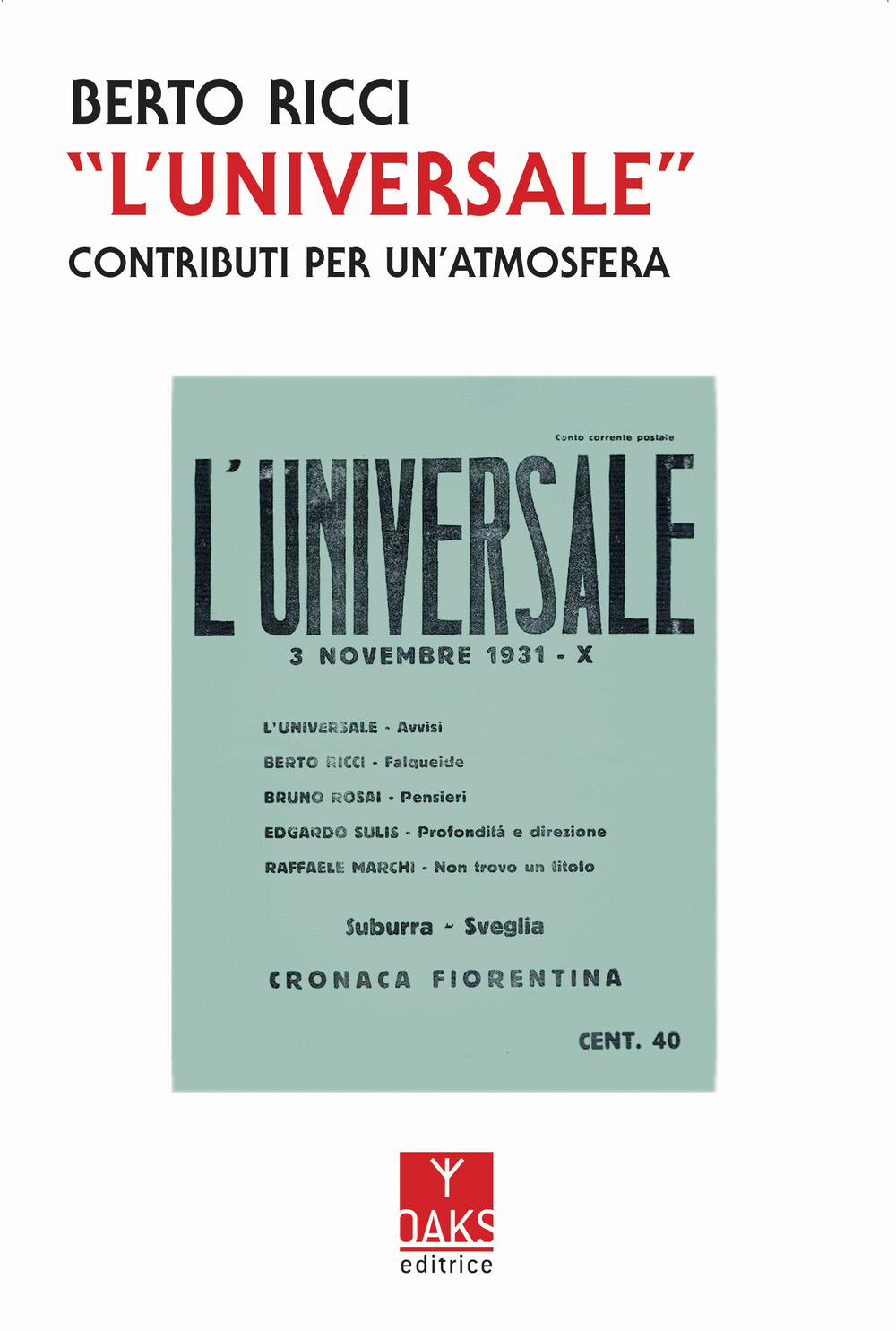 «L'Universale». Contributi per un'atmosfera