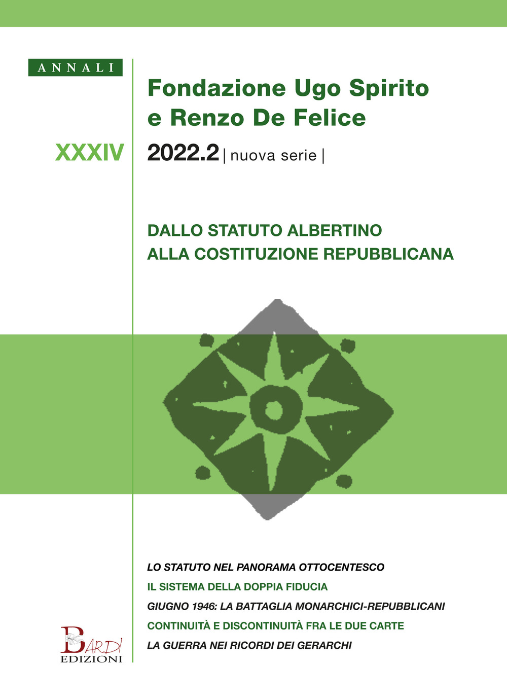 Annali Fondazione Ugo Spirito e Renzo De Felice. Nuova serie (2022). Vol. 2