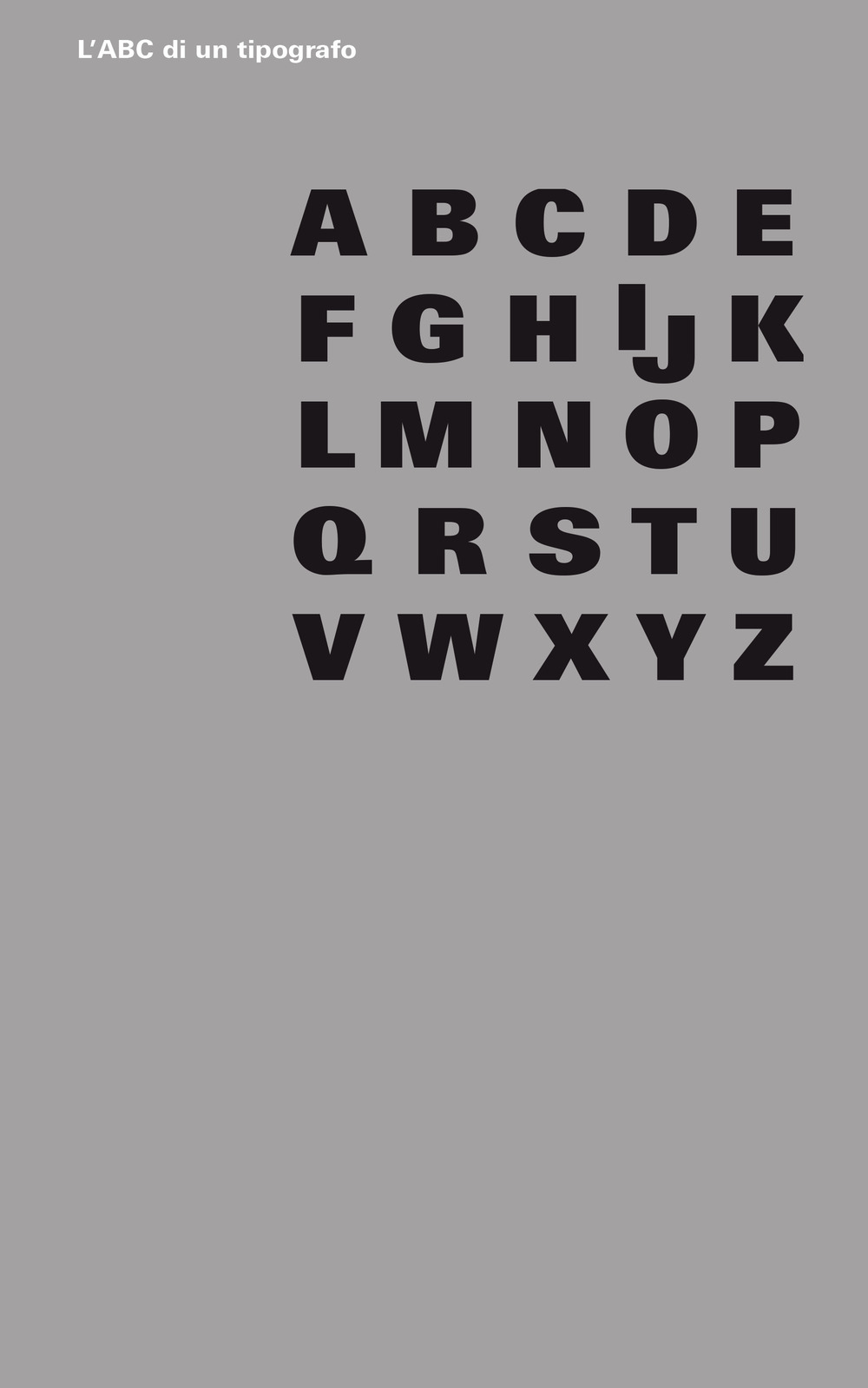 L'ABC di un tipografo