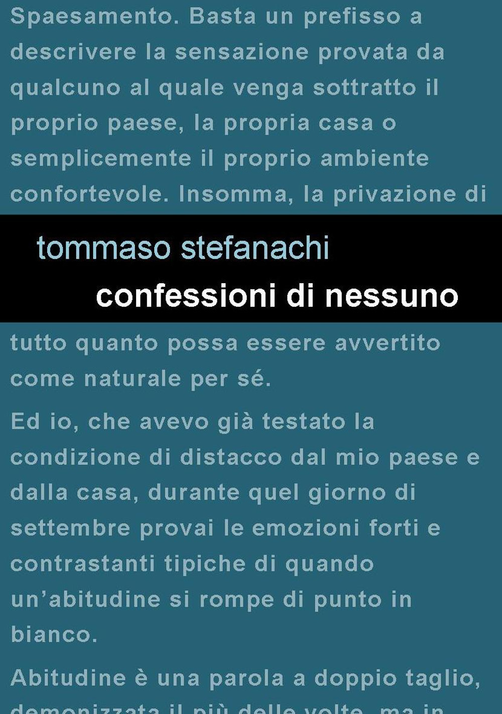 Confessioni di nessuno