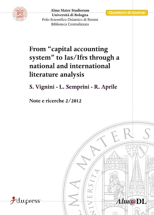 From «capital accounting system» to Ias/Ifrs through a national and international literature analysis