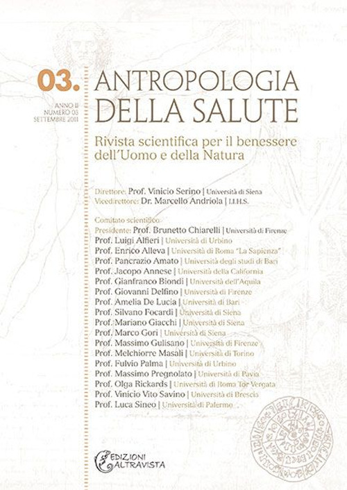 Antropologia della salute (2011). Vol. 3: Vita, morte, salute e conservazione della specie