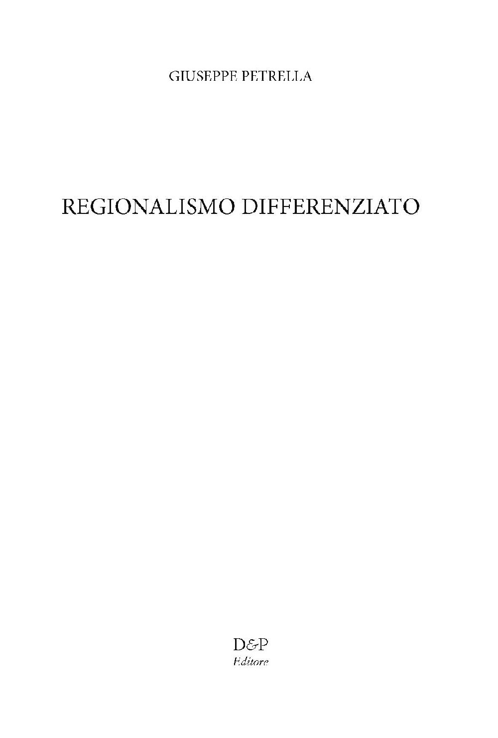 Regionalismo differenziato