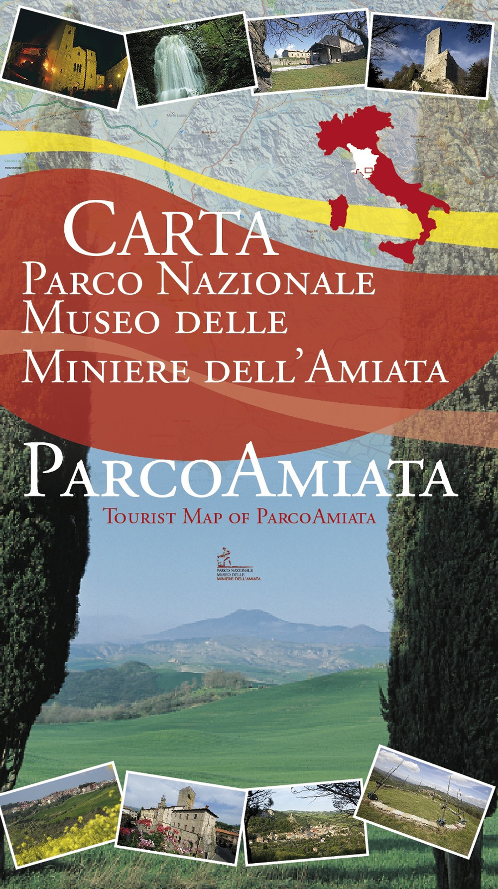 Carta Parco Nazionale Museo delle Miniere dell'Amiata. Riproduce in scala 1: 120.000 l'intera zona