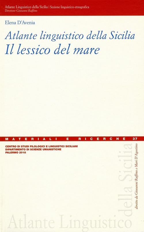 Atlante linguistico della Sicilia. Il lessico del mare