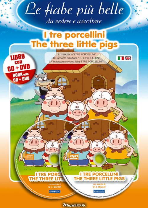 tre porcellini. Ediz. italiana e inglese. Con CD Audio. Con DVD