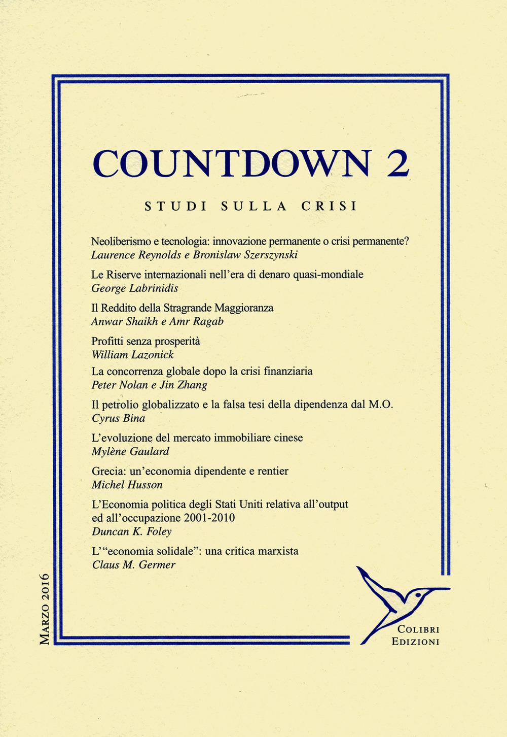 Countdown. Studi sulla crisi. Vol. 2