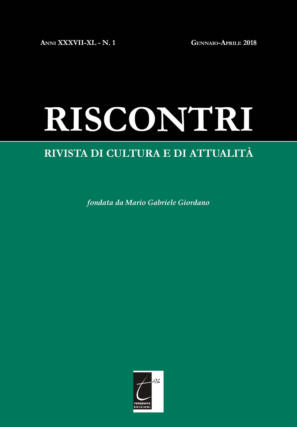 Riscontri. Rivista di cultura e di attualità (2018). Vol. 1: Gennaio-Aprile