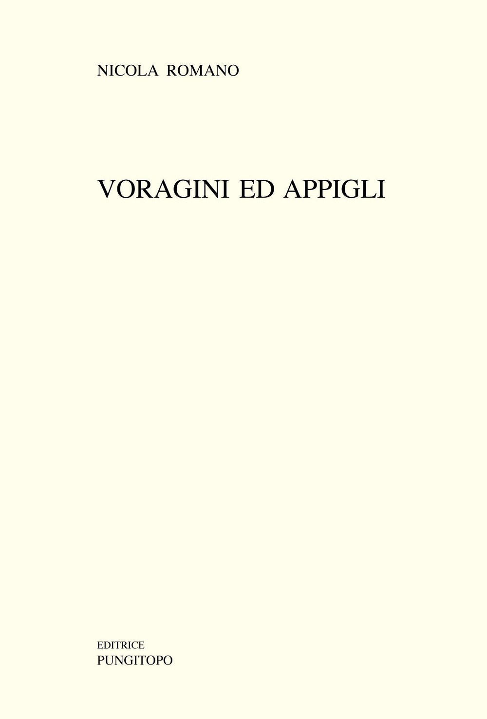 Voragini ed appigli