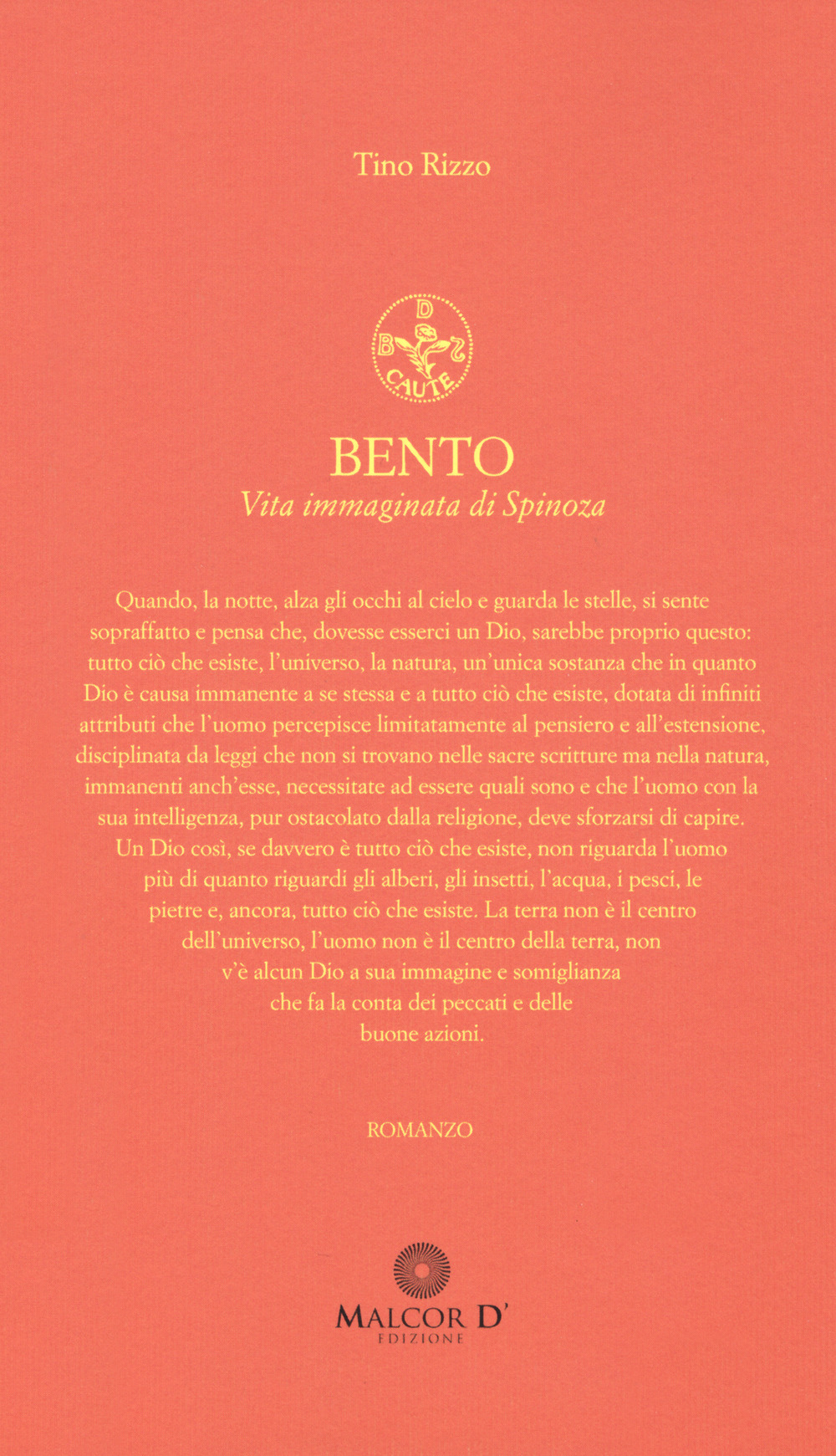 Bento. Vita immaginata di Spinoza