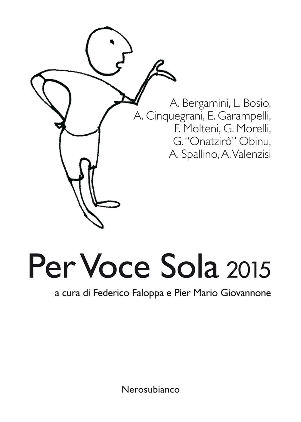 Per voce sola 2015