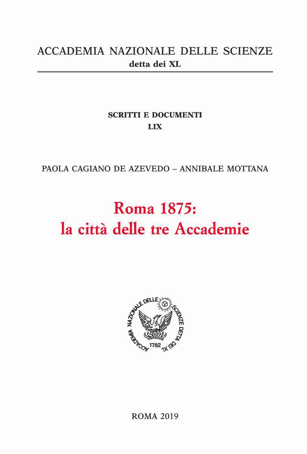 Roma 1875: la città delle tre Accademie