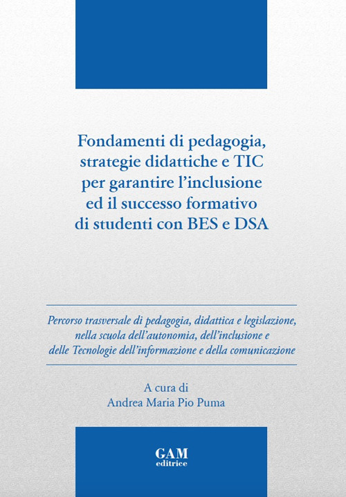Fondamenti di pedagogia, strategie didattiche e TIC per garantire l'inclusione ed il successo formativo di studenti BES e DSA. Ediz. per la scuola