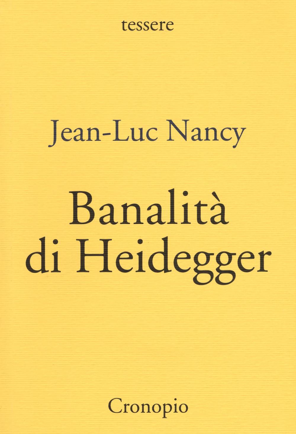 Banalità di Heidegger