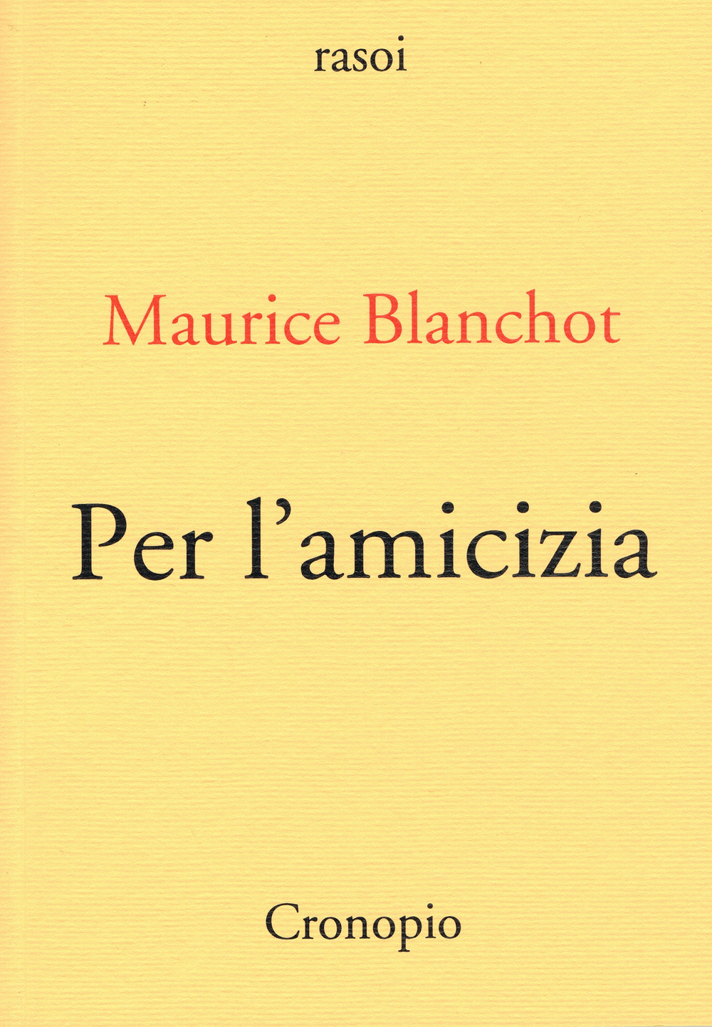 Per l'amicizia