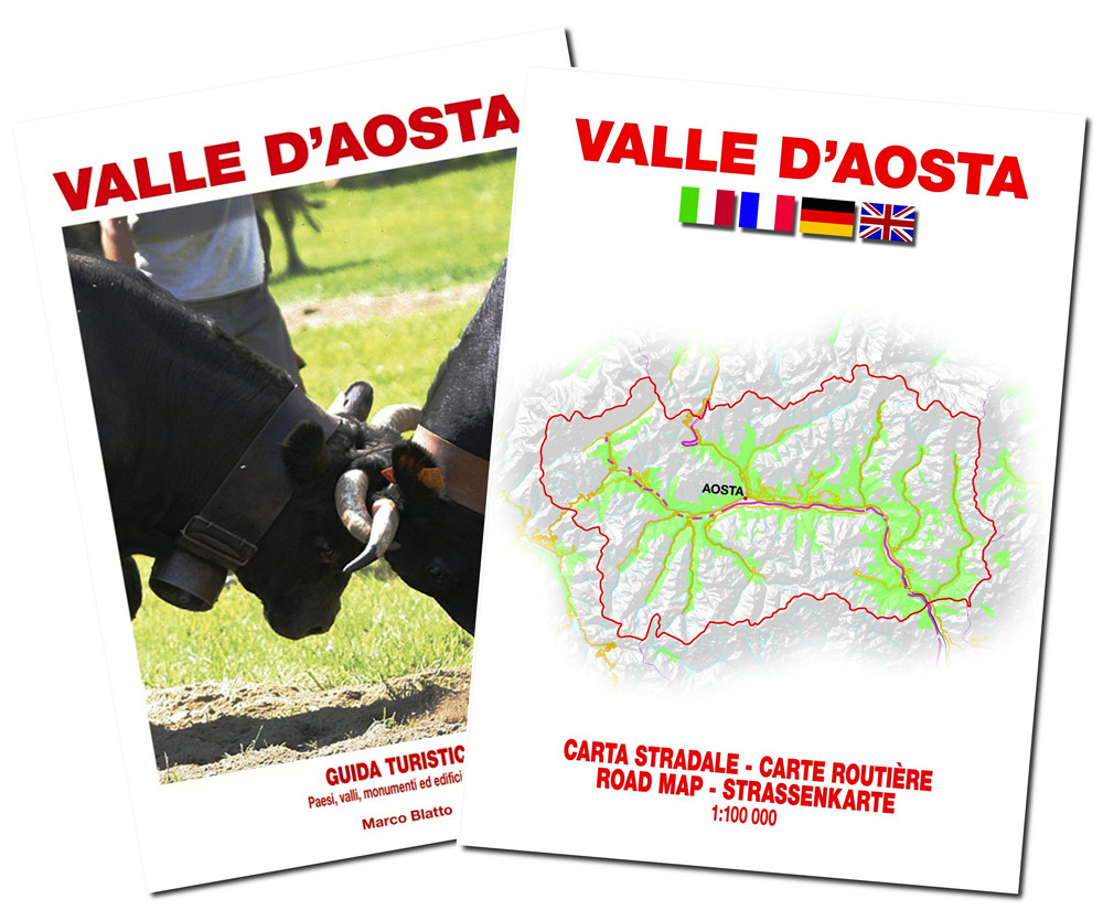 Valle d'Aosta. Carta stradale. Con guida turistica