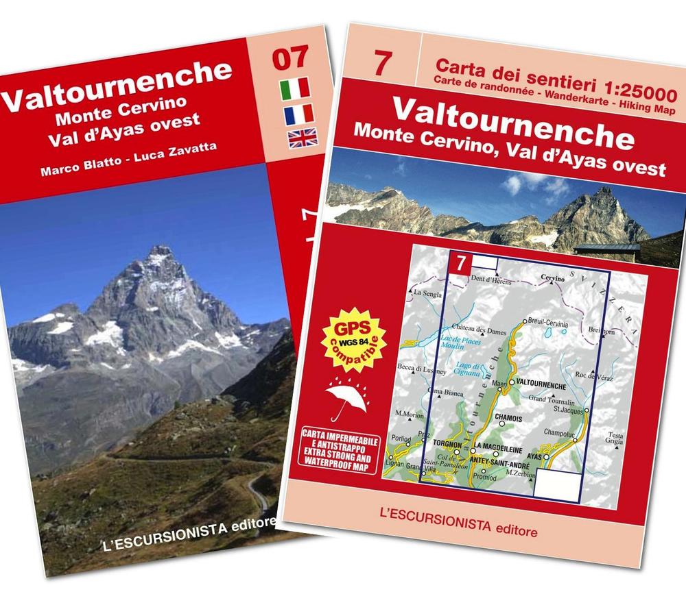 Valtournenche, monte Cervino trekking. Con cartina 1:250.000. Ediz. multilingue